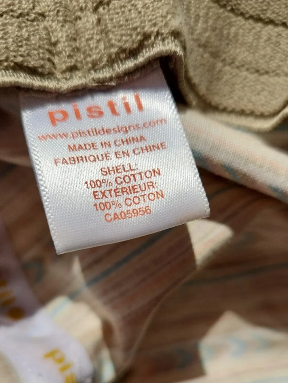 pistil Striped Sun Hat in Beige, Blue & Cream